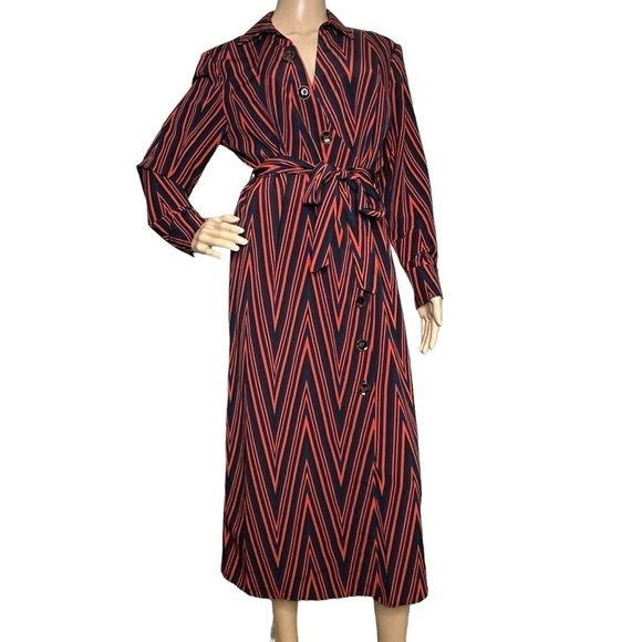 Topshop Dresses & Skirts - Topshop geometric black red midi dress 6